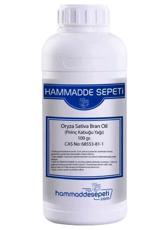 Oryza Sativa Bran Oil Pirinç Kabuğu Yağı 100gr