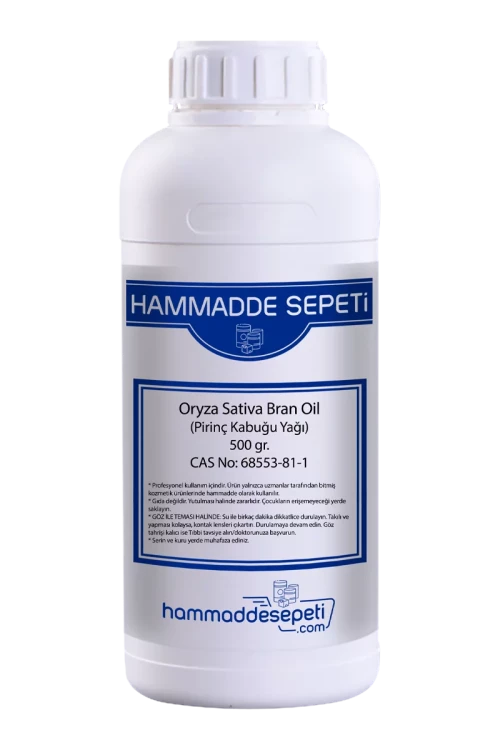 Oryza Sativa Bran Oil Pirinç Kabuğu Yağı 500gr